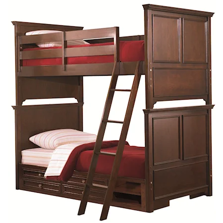 Full Bunk Bed w/ Storage and Ladder